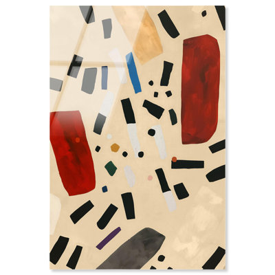 «Mindscape Mosaic II», acrylique abstrait moderne par Art Remedy, prêt à être accroché