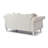 Elegant Flared Arm Loveseat In Ivory-1117856339