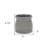 Gray Ceramic 51 Ounce Striped Round Distressed Pot Planter