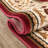 Dezerey Fleur De Lis Traditional Oriental Red Plush Rug-99470832