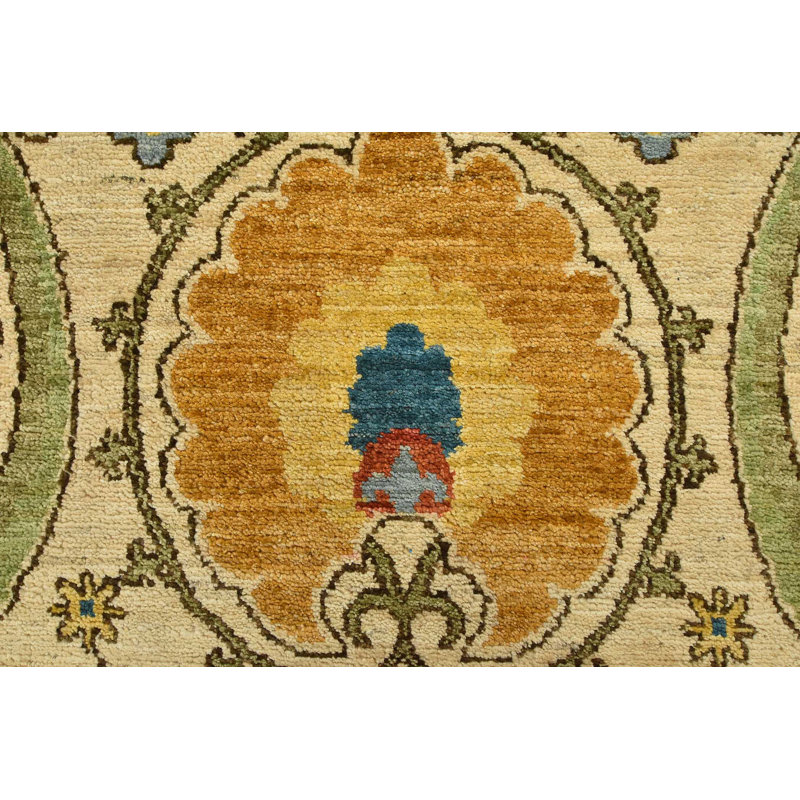 Felike One-of-a-Kind 9' X 12'2'' New Age Wool Area Rug Beige
