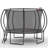 12Ft Trampoline Pumpkin- Ladder-Black Red