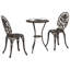 Vidaxl Garden Bistro Set 3 Pcs Aluminium-117955460