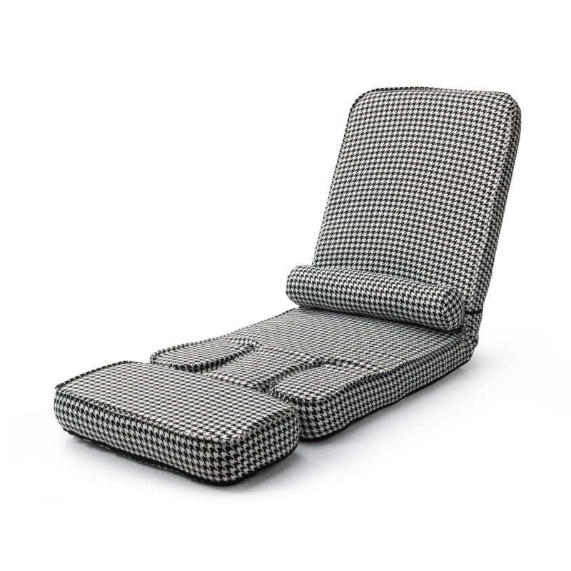 Convertible Sofa Bed With Detachable Cove-Black+