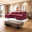 Canapé modulaire en U avec méridienne double en U et canapé en chenille-2114451389