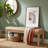  Oslo Bench - Sand Faux Leather