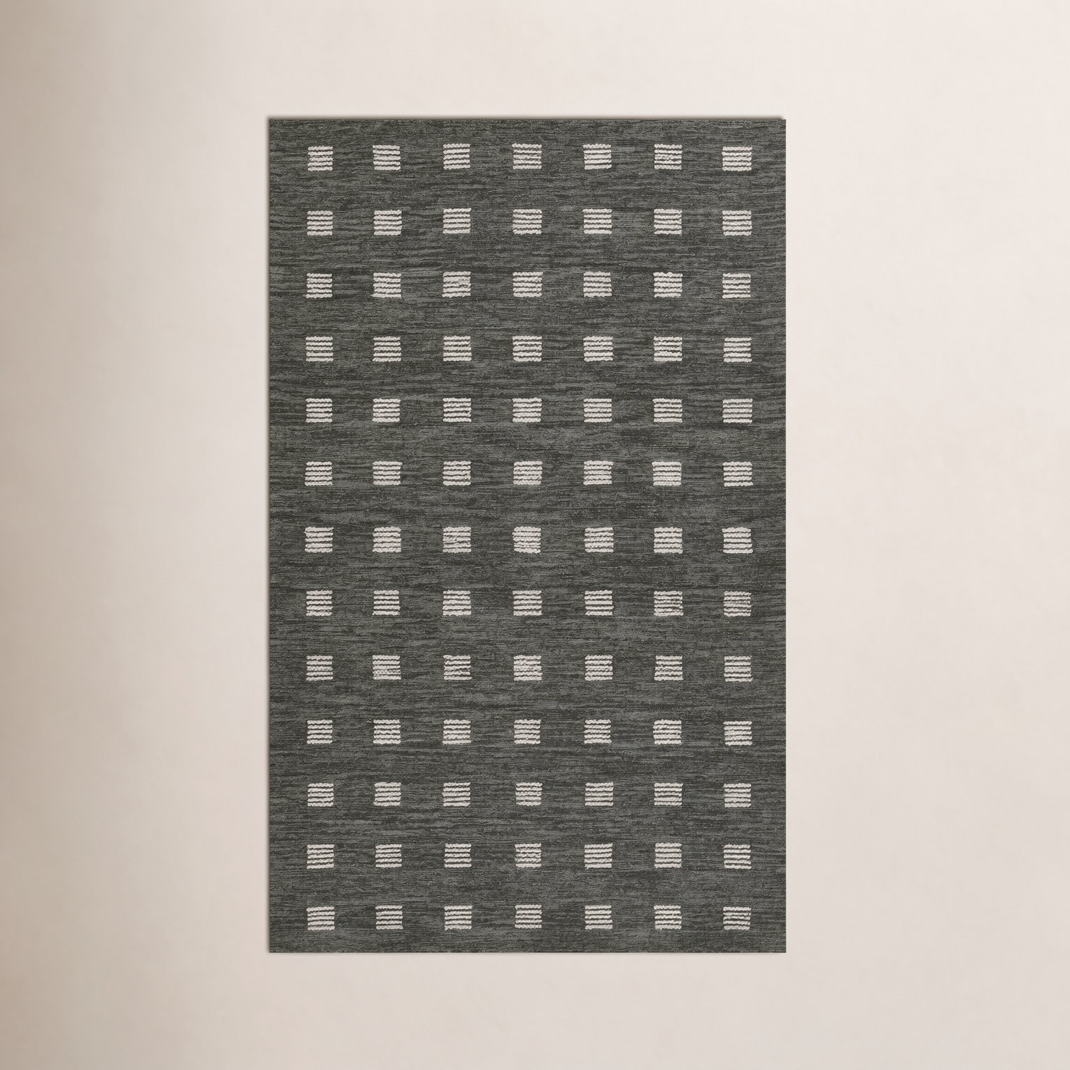Lanora Hand-Tufted Geometric Wool Rug, Rectangle 8' x 10'