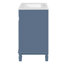 Meuble-lavabo de 30 po avec lavabo en céramique, petite armoire de salle de bain, armoire moderne avec 2 tiroirs et tablette réglable-121709113