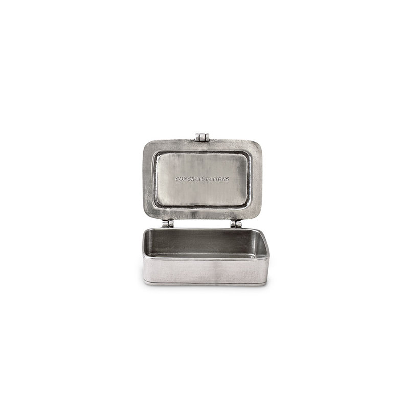 Congratulazioni Decorative Box, 1" H x 3.8" W x 2.5" D