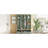 Farmhouse 59"W Wide Hall Tree With 8 Hooks, Practical Entryway Bench With Open Compartments, 76.7"H Modern 3-In-1 Wooden Style Coat And Shoe Rack For Mudroom, Living Room, Green-958223874