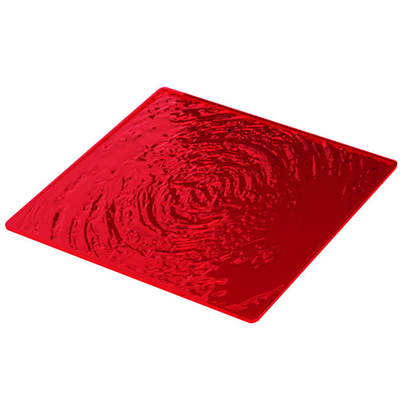Sous-verre acrylique, Rouge