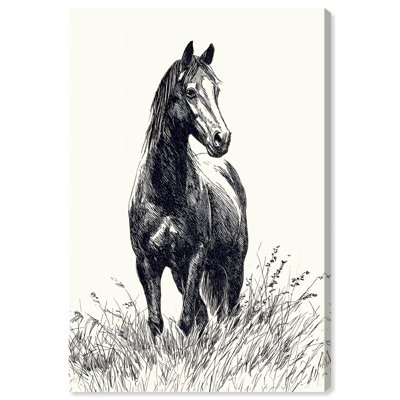 "Grassy Steed IV", art mural sur toile par Art Remedy, 20 x 30
