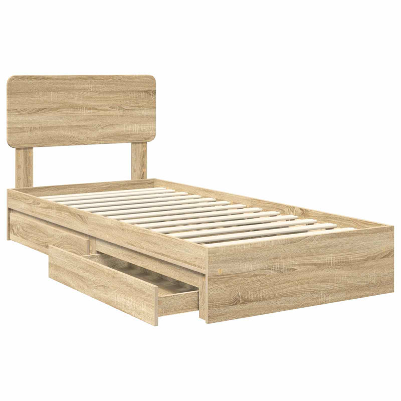 Bed, Sonoma Oak, Small Single (2'6)