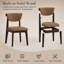 Chaises de salle à manger courbées et rembourrées-1881964556