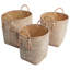 Ensemble de 3 paniers de rangement Celia Rustic Coastal-1339302342