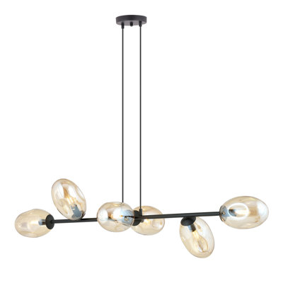 Ensa 6 - Light Black Kitchen Island Pendant