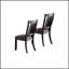 Chaises d'appoint rembourrées en tissu café, (ensemble de 2), confortables et durables pour les espaces de salle à manger et de vie