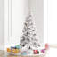 Atka Flocked Artificial Christmas Tree with LED Clear/White Lights with Stand-339181003