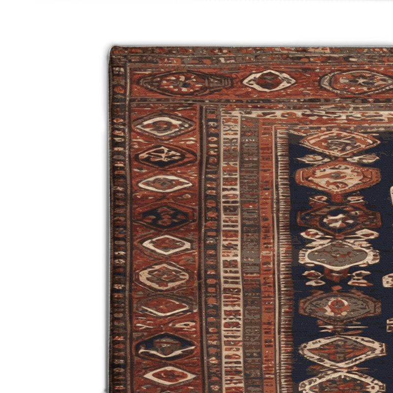 Turkish Brown Indoor and Outdoor Area Rug, Rectangle 8' x 10'
