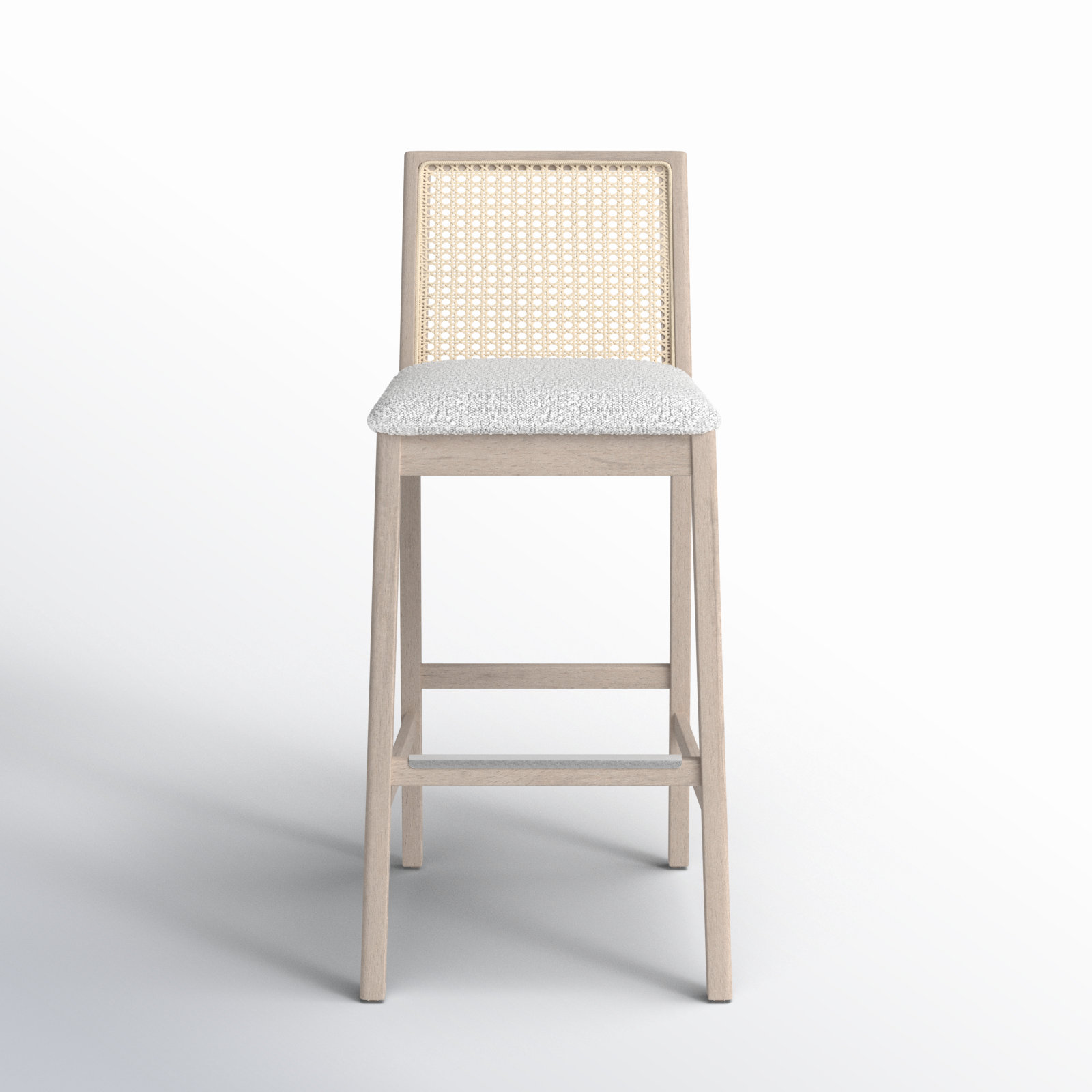 Mag Bar Stool, Bar Stool (29.5" Seat Height), Crafted Glaze/Nevoa/Natural