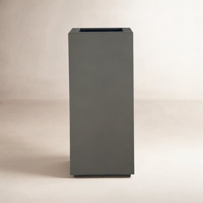 Gita Tall Lightweight Outdoor 16" x 16" x 36" Square Planter Box