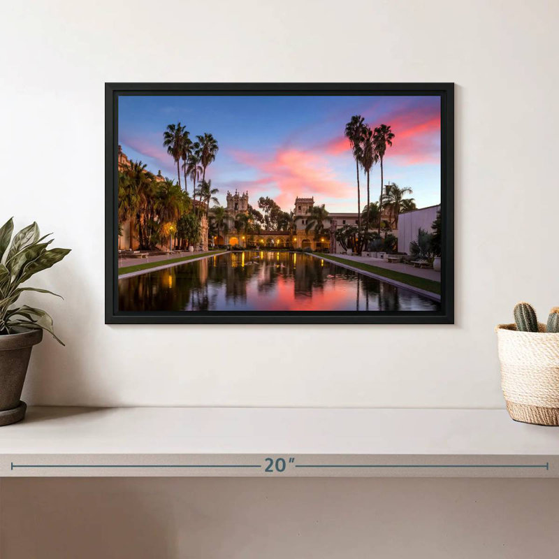 Casa De Balboa, Cadre flottant noir, 13 po x 9 po