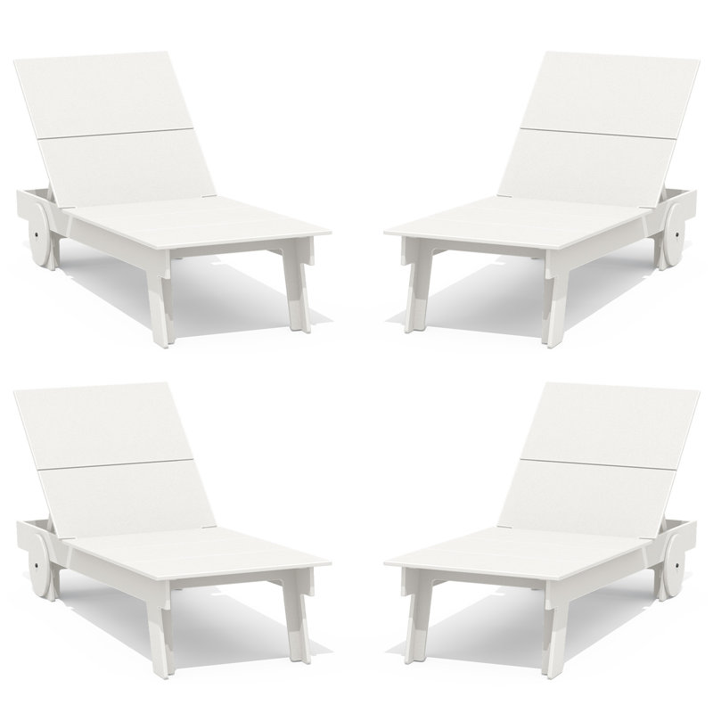 Chaise longue Plantation, Blanc