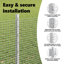 Vidaxl Fence With Posts Steel-116798044-116798072