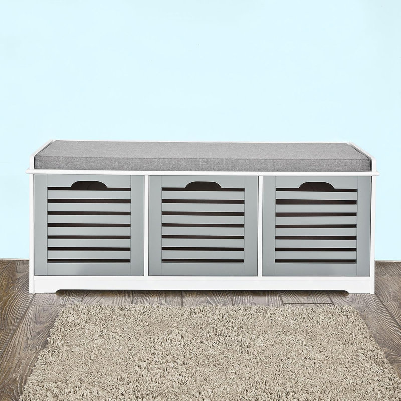 Polyester Upholstered Storage Bench