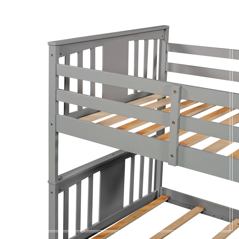 Lit plateforme Imery, Gris, Lit simple