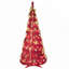 Arbre de Noël 6 pi avec 150 lumières DEL blanc chaud, ornements inclus pour un assemblage facile et un décor des Fêtes peu encombrant