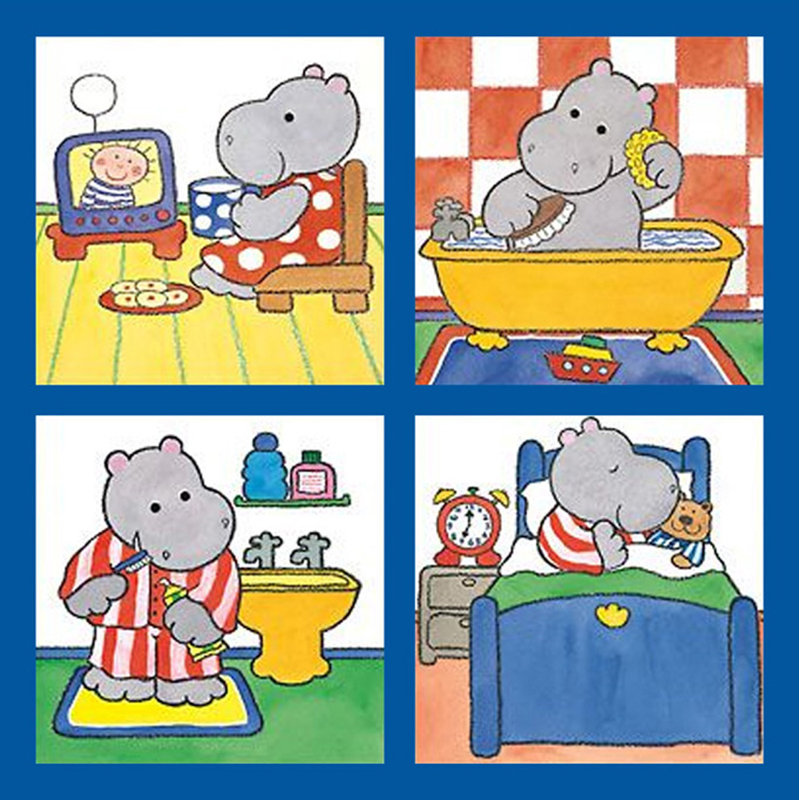 Good Night, Little Hippo, H 15 po x l 15 po