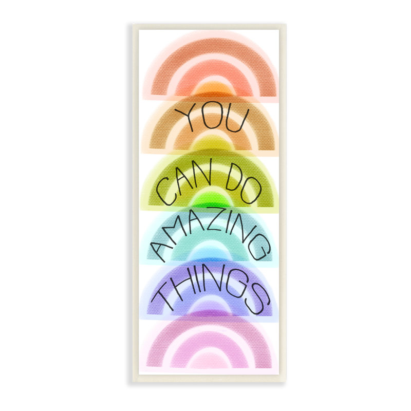 You Can Do Amazing Things, H 17 po x l 7 po x P 0,5 po, Plaque murale