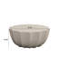 Table basse imperméable 35,43 po moderne pour l'extérieur et l'intérieur, conception en ciment Mgo durable, convient aux terrasses, jardins, arrière-cours et salons (blanc)-431468748