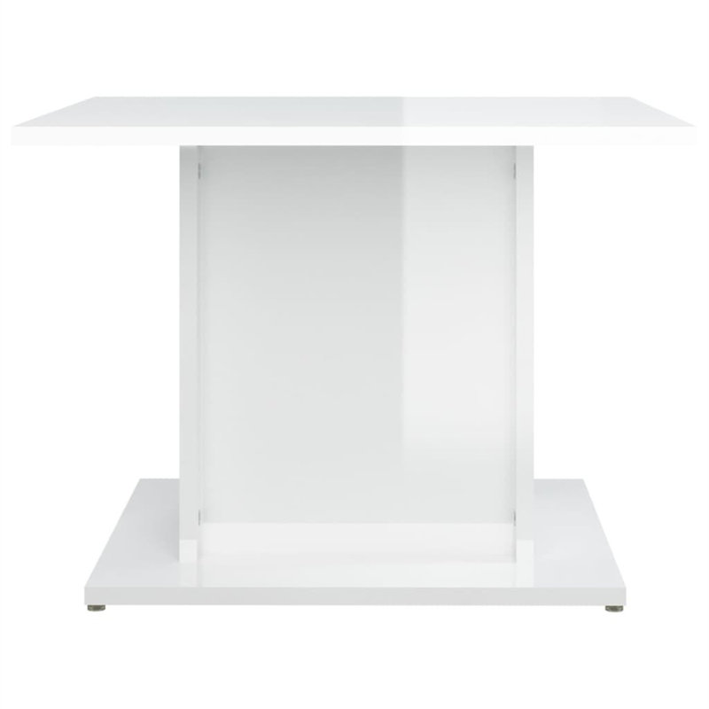 Manufactured Wood Frame Single Coffee Table, White