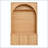 All-in-One Arched Hall Tree with Adjustable Shelves and 4 Golden Hooks-1611556775