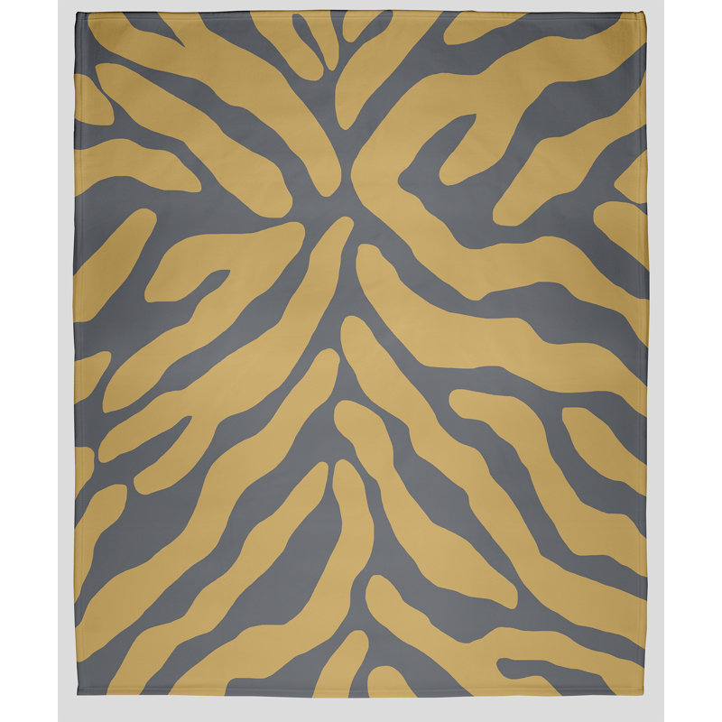Jeté polaire Flora and Fauna, L 50 po x L 60 po, Gris, 1.85