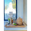 Plateau de service décoratif en rotin avec poignées d'oreille, plateau de repose-pieds La Jolla-99884488