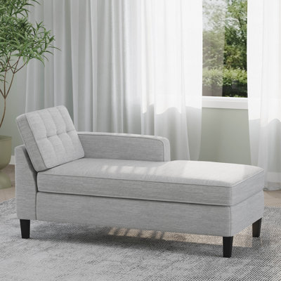Chaise longue rembourrée Areti avec coussin amovible