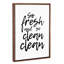 «So Fresh and So Clean Clean» par Pixy Paper - reproduction d'art textuel-49717283-49717287