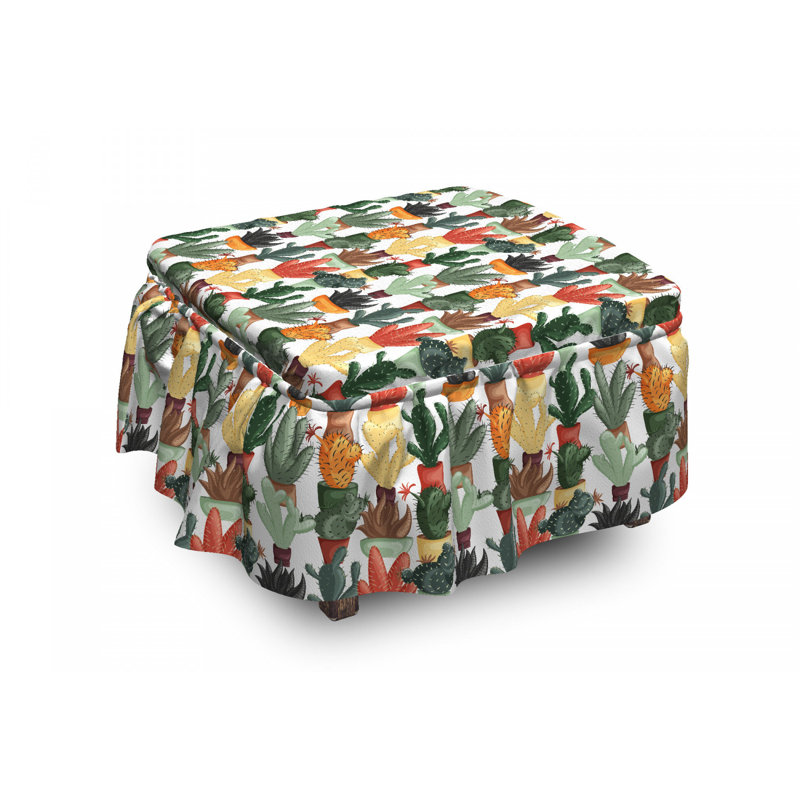Housse pour repose-pieds succulent de plantes mexicain