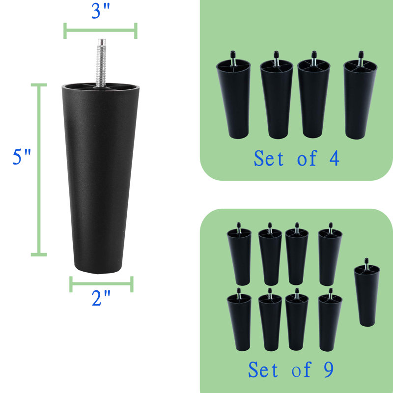 Solid Plastic Furniture Legs
