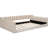 Full Xl Daybed In Beige Velvet With Side Pocket Storage - Modern And Chic For All Rooms No Box Spring Needed, Easy Assembly Upholstered Elegant Practical Family Room Spring, Simple Instructions-23162891