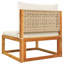  Ensemble de canapé de jardin Beige