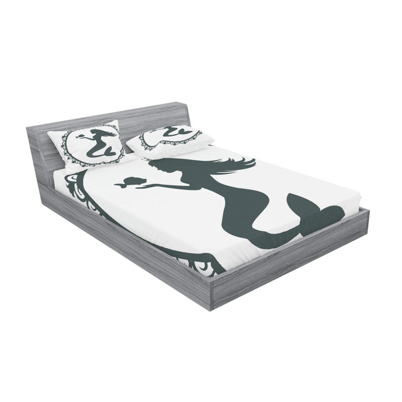 Microfiber Sheet Set, Queen Sheet Set with Fitted Sheet