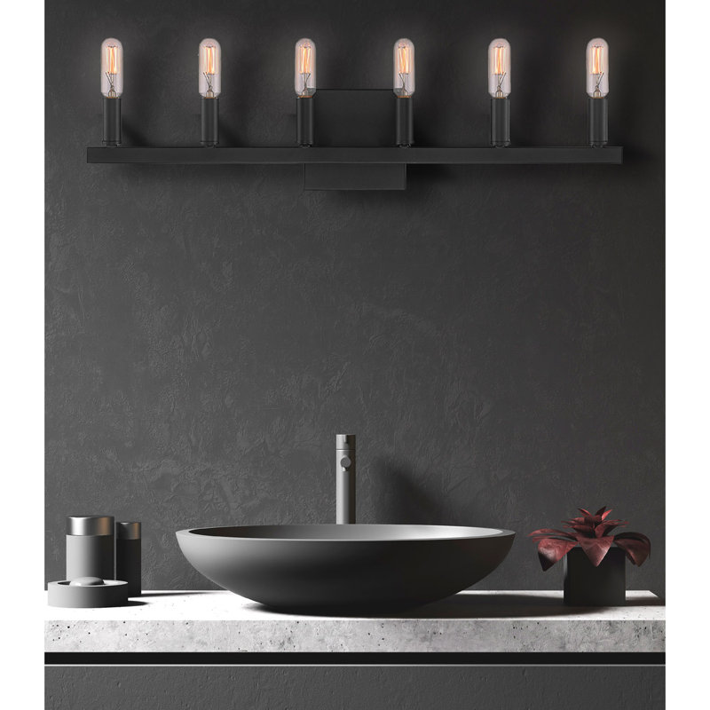 Enderson 6 - Light Dimmable Vanity Light, Matte Black