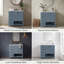 30" Bathroom Vanity with Integrated Ceramic Sink Top Solid Wood & MDF Modern Shaker Cabinet Black/White/Grey/Blue-Grey-129685607