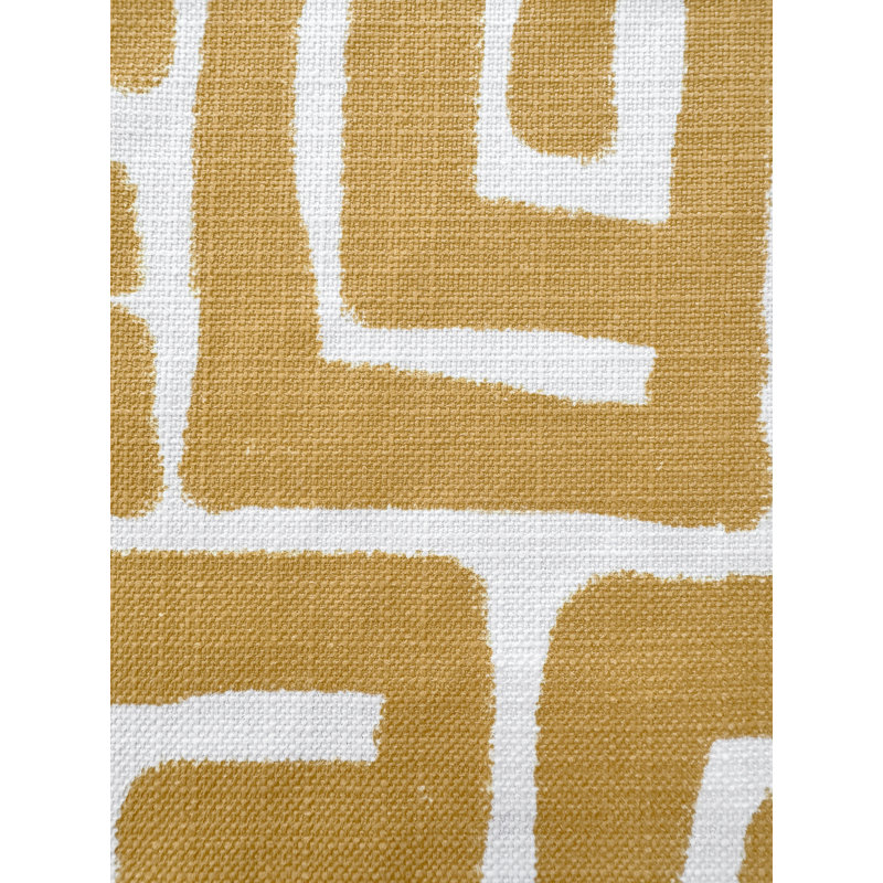 Tuscan Yellow Nomad Maze Indoor Outdoor Placemat, Yellow
