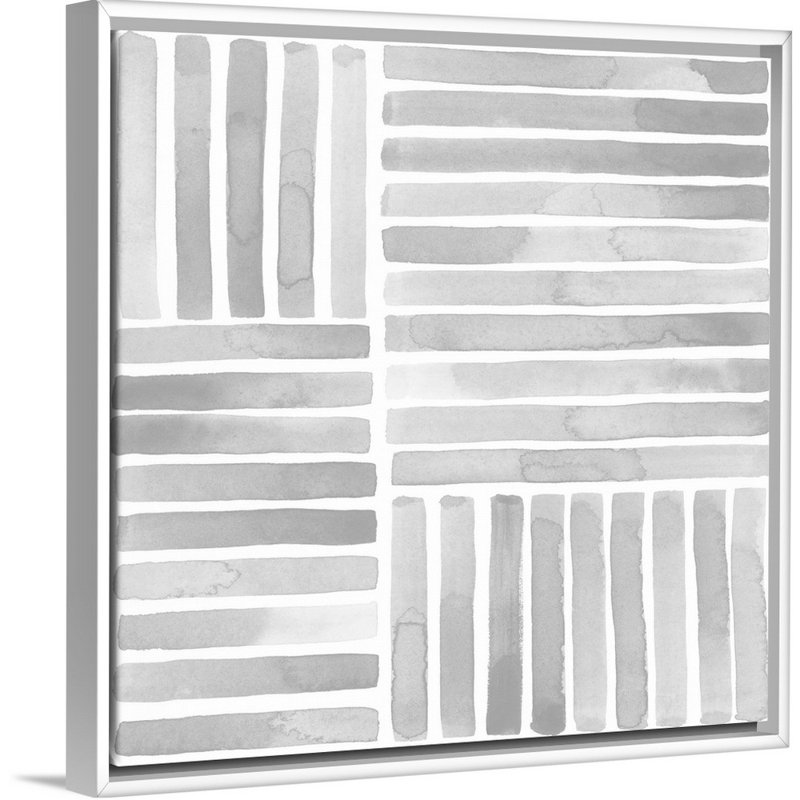 «Mute Eccentricities I» par Grace Popp - reproduction d'art, H 14 po x l 14 po x P 1,75 po, Toile blanche encadrée