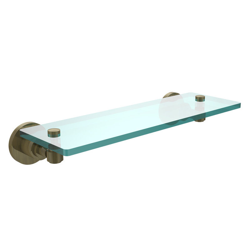 Arviso Bracket Shelf, Antique Brass, 16"
